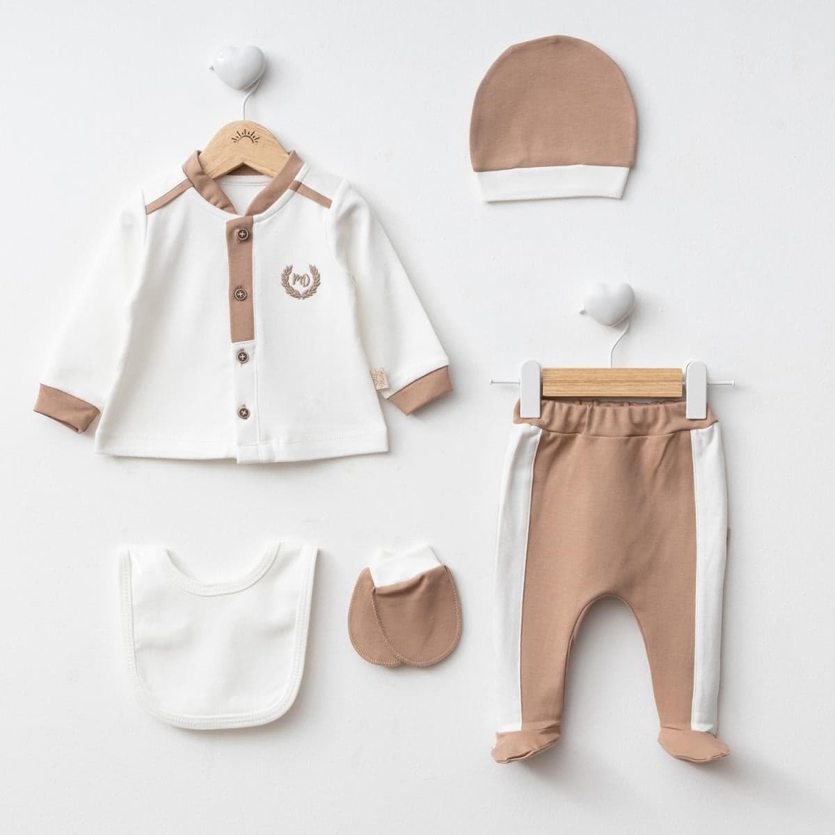 Erkek Bebek Little King 5'li Set