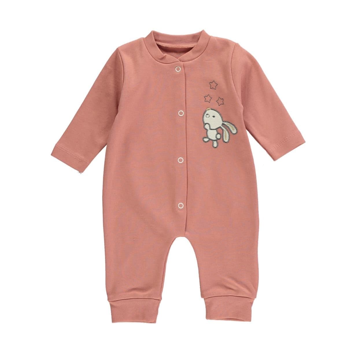 Unisex Pamuklu Bebek Tulum