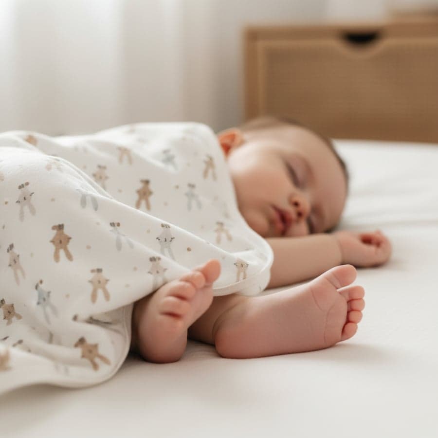 Unisex Yenidoğan Bebek %100 Organik Pamuk Tavşan Temalı Battaniye