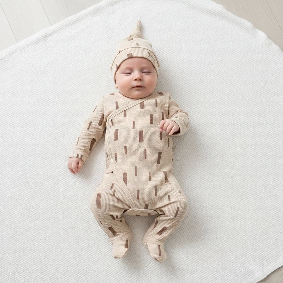 Unisex Bebek Şapkalı 3'lü Takım