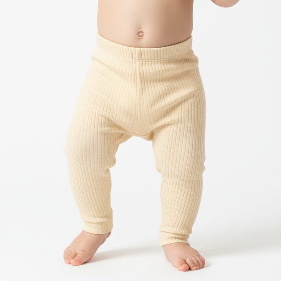 Unisex Bebek %100 Organik Pamuklu Fitilli Alt Tulum